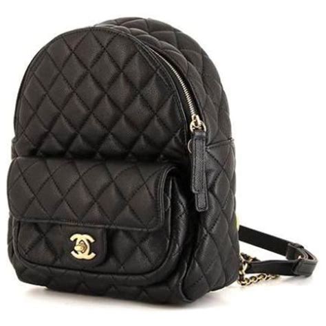 sac a dos chanel noir|Sac à dos, Agneau brillant & métal doré, noir — Mode .